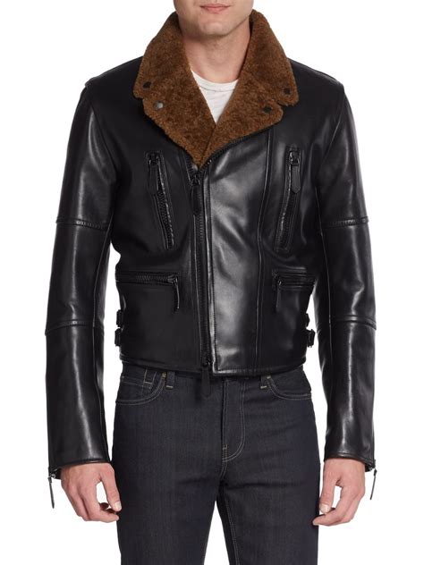 burberry prorsum shearling men|Burberry Men's Leather Shearling.